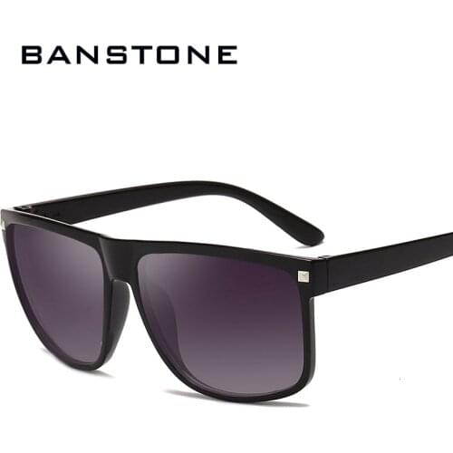 BANSTONE Oversized Sunglasses for Women Men Luxury Brand Designer Vintage Sun Glasses Female Male Eyewear Women Glasses UV400