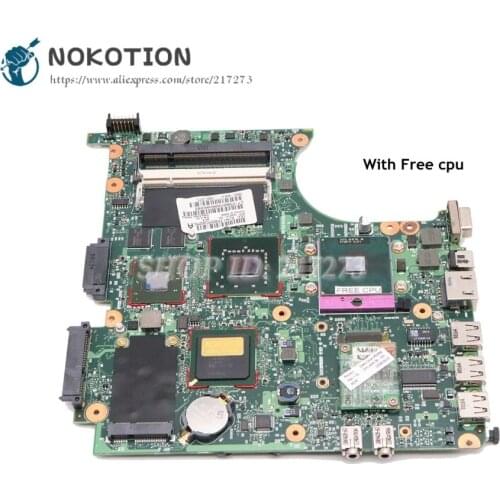 NOKOTION For HP Compaq 6520s 6820s Series Laptop Motherboard 456613-001 456610-001456613-001 Mainboard PM965 Free cpu