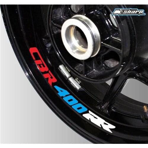 New Motorcycle tire reflective sticker creative wheel rim logo decal moto Decorative accessories For CBR400RR cbr 400 rr