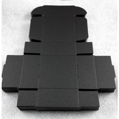 Wholesale 65x65x30mm Gift Box Black Jewelry box DIY for Holiday gift Box Kraft Paper Packing Box 100PCS/Lot