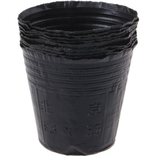 Plastic Nursery Pot Plant Seedling Pouch Holder Raising Bag Home Garden Supply