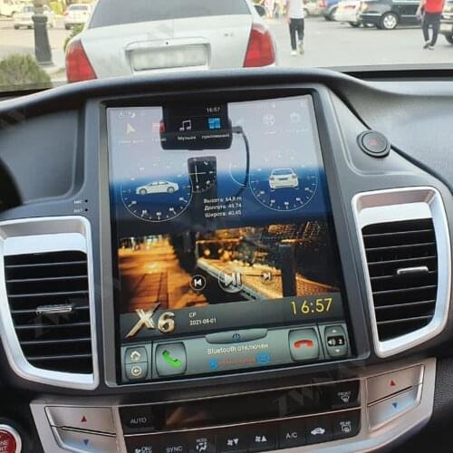 128G Tesla Carplay Radio Receiver For Honda Accord 2013 2014 2015 2016 2017 2018 Android Player Video GPS Head Unit Audio Stereo