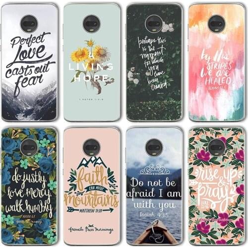 Ciciber Luxury Holy Bible Case For Motorola Moto G10 G30 G9 G8 E7 E6S G7 G6 E6 G5 G5S E5 One Macro Plus Play Power Lite silicone