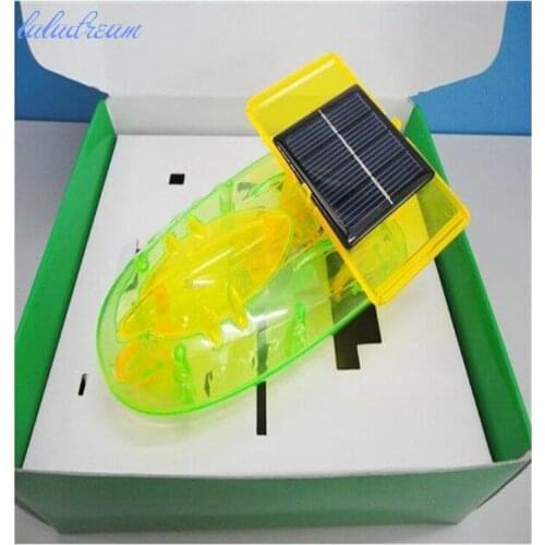 Solar toy space ship model Powered Toy DIY Car Kit Children Educational toy solar power