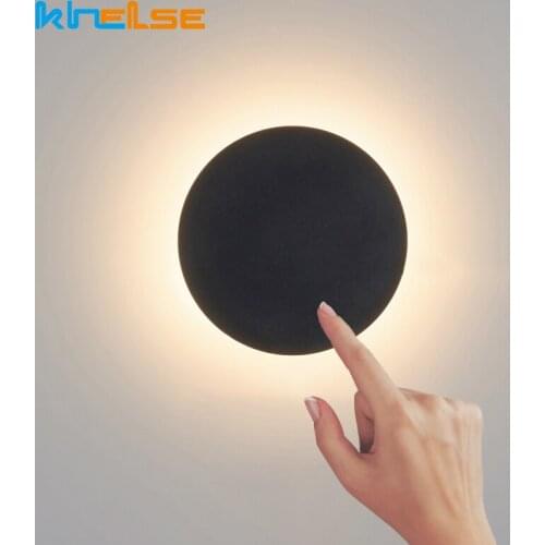 LED Wall Light With Touch Switch Bedside Wall Lamp Iron Acrylic Home Fixture For Living Room Bedroom Indoor Stair Lighting 220V