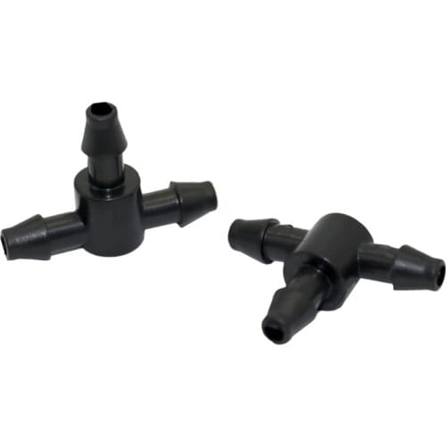 50 Pcs Barbed 4/7mm Hose Connector Garden Water Three-way Tees Gardenfing Irrigation Agriculture Pipe Tube Connection Fittings