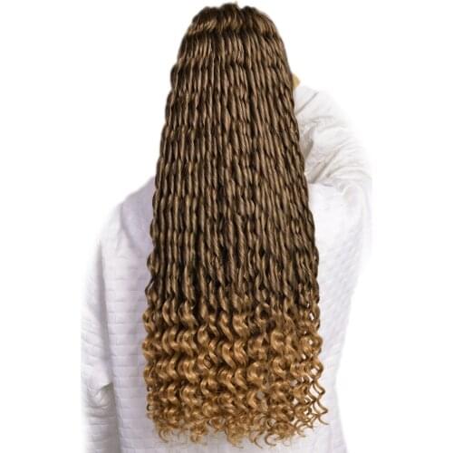 Loose Water Wave Hair Synthetic Braiding Hair For African Braid Hook Braids Crochet Hair Extensions Curly French Wave LUOYUDU