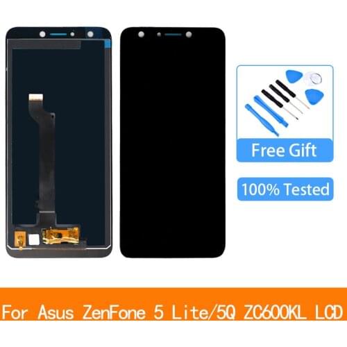 Original for Asus ZenFone 5 Lite 5Q ZC600KL X017D LCD Display LCD Screen Touch Panel Digitizer Assembly with Free Tools