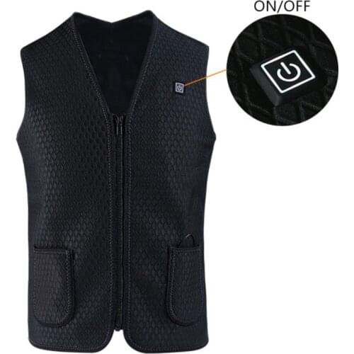 Winter Heated Vest Jacket USB Men Electric Heated Sleeveless Jacket Outdoor Sports Hunting Waistcoat Hiking Vest