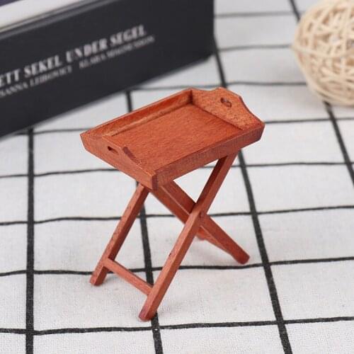 1:12 Dollhouse Miniature Model Furniture Kitchen Tray Table Shelf Furniture Toy