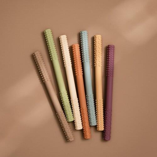 1 pcs Environmentally Silicone Molar Straw Food Grade Baby Teething Toys Mother Baby Supplies