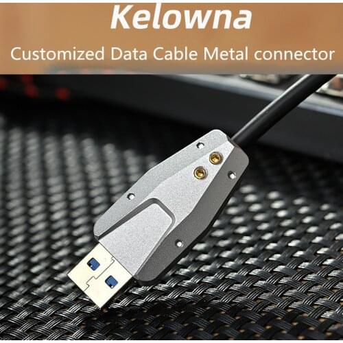 1pc Kelowna Customized Data Cable USB3.0 Connector For Mechanical Keyboard DIY Aluminum Oxide CNC Data Cable Metal Plug
