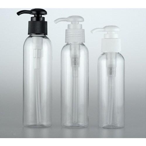 120/150/200ml Empty lotion pump transparent plastic shampoo bottles,travel Shower Gel Liquid soap Cosmetics container Bottle