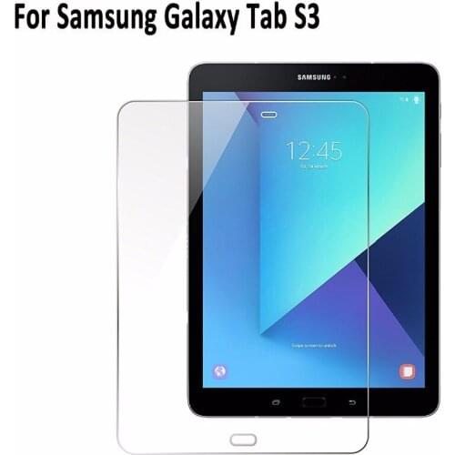 50pcs/lot For Samsung Galaxy Tab S3 9.7'' T820 9H 2.5D Tablet Tempered Glass Screen Protector Protective Film With Package