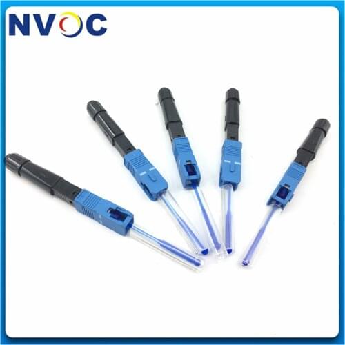 50Pcs/Lot SC/UPC APC Fiber Optic Hot Melt type Fiber Optic Connector/FTTH Fast Connector Optical Fiber Communication Tools