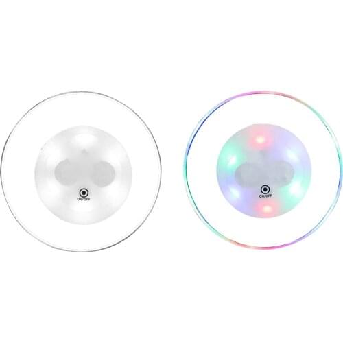 Acrylic LED Lighting Cup Mat Car Accessories Ultrathin Colorful Luminous Waterproof Flash Bottle Coaster Base Lamp