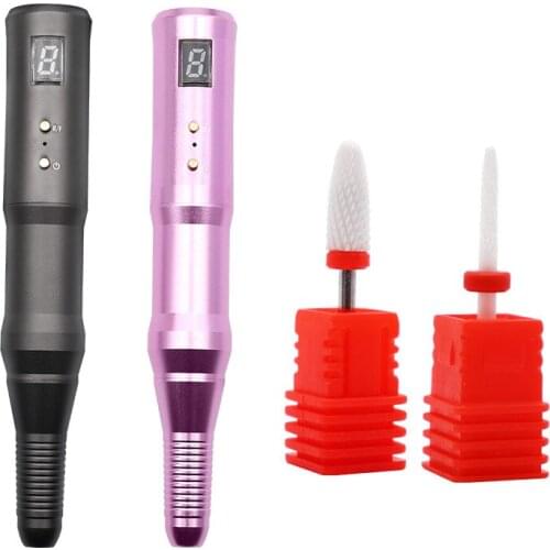 Nail Machine Direct Charging Drill Bits Grinder Remover Sharpener Ceramic Head Electric Manicure Shop Frezy Ponceuse Ongle