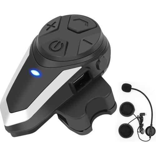 BT-S3 Intercom Motorcycle Helmet Bluetooth Headset Headphones Motorbike Communication System FM Radio