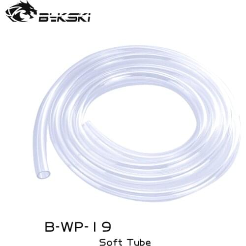 Bykski 13mm Inner Diameter + 19mm Outer Diameter PU Silicone Tube Transparent Water Pipes 1 Meter/pcs 13/19mm Hose