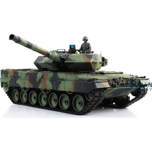 CS 1/16 Customized Full Metal Chasis Tracks Leopard2A6 RC Tank 3889 Model Ver1 with Rotation 360° TH00938-SMT5