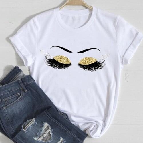 T-shirts Women 90s Beauty Trend Casual Clothing 2021 Spring Summer Clothes Graphic Tshirt Top Lady Print Female Tee T-Shirt