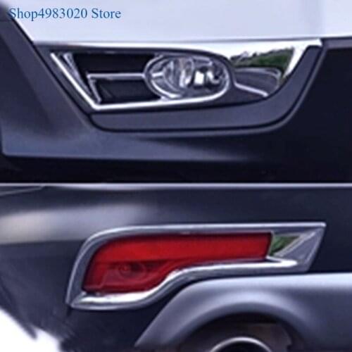 Chrome Rear Reflector Fog Light Foglight LampFront fog lamp cover / rear fog lamp cover For Honda CR-V CRV 2017 2018