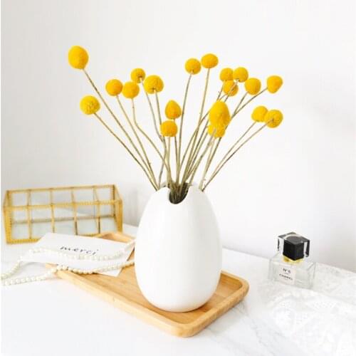 Artificial Flower Golden Ball Plant Natural Dried Bouquet Wedding Party Decoration Table Christmas Decor Home Accessories