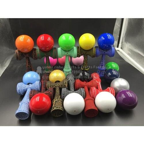 Kendama 2016 TWB retail PU glassy paint with different cracked colors handle free shipping