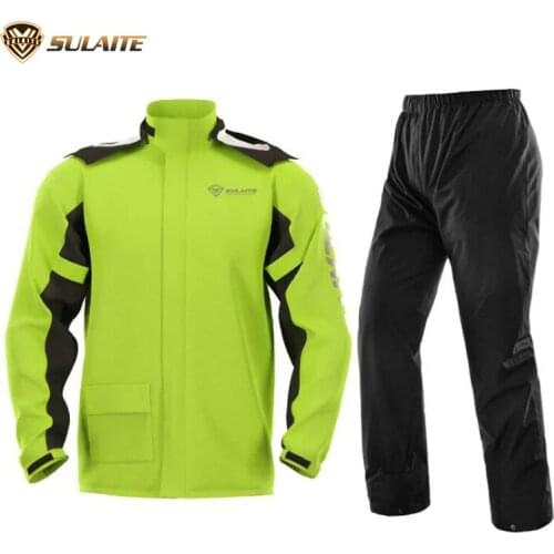 Motorcycle Raincoat Motorbike Rain Suit Moto Raincoat Rain Coat Jacket Pants Biker Rain Set Waterproof Motorcyclist Men Women