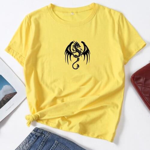 Summer Womens Animal Graphic Design Casual T-Shirt Cotton Cool Short Sleeve Top