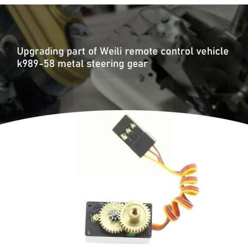 Metal Gear Servo 5g K989-58 Wltoys Upgrade Steering K999 WLtoys For Mini-Q A252 1:28 A242 Servo Car A202 K979 1:24 K969 V2E9
