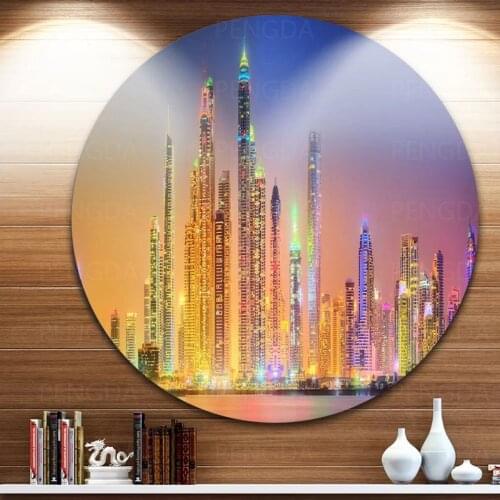 HD Print Modular Dubai Marina Picture Canvas Skyscrapers Painting Poster For Living Room Modern Home Decor Wall Art No Framework