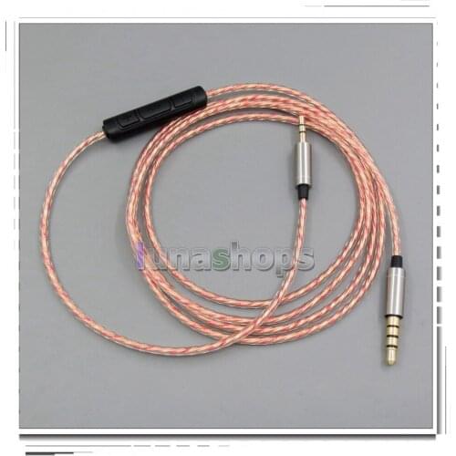LN005397 3.5mm-2.5mm male Cable + Remote Mic for Sennheiser mm400-x mm450-x mm550-x Headphone earphone