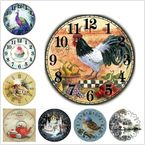 New hot 21pcs diamond painting clock kit full square drill diamond mosaic diy 3d full round diamond embroidery wall clock