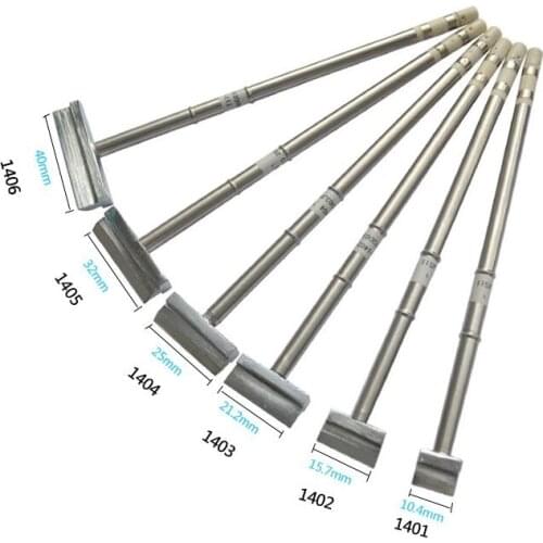 6PCS T12 Series Soldering Iron Tips Welding Tips Spade Spatula Type for JBC OKI Quick Atten Gordak FM Soldering Iron Station