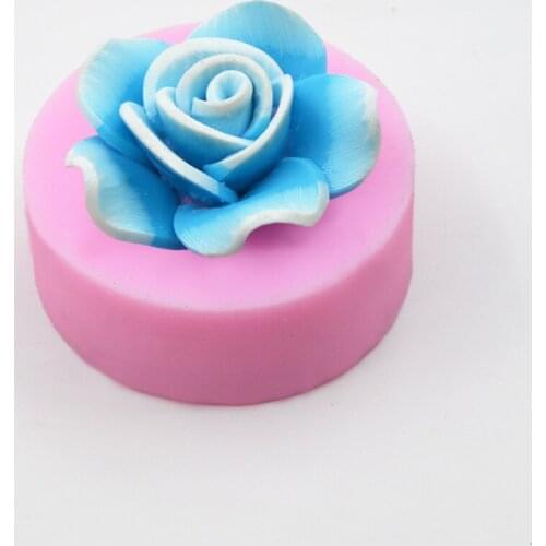 New 3D Soap Mold Wedding Decoration Five-petaled Flower Fondant Cake Silicone Mold DIY Chocolate&birthday Cake Baking Tools