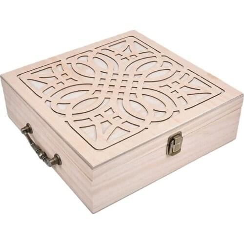 2021 New 62 Grids Wooden Essential Oil Storage Case Essential Oil Bottle Organizer