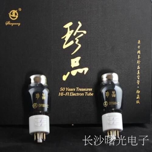 New 2pcs Shuguang Premium Treasure CV181-Z CV181-Z(6SN7GT,6SN7-T,CV181-Z,CV181-T) Matched Pair Amplifier HIFI Audio Vacuum Tubes