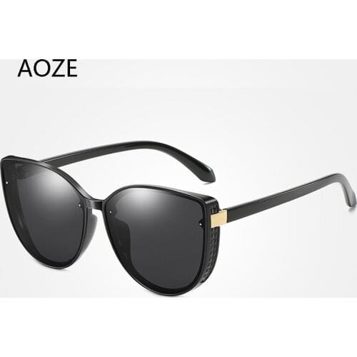 2020 Vintage fashion brand design PUNK polarized cat eye sunglasses lens sunglasses sunglasses female glasses oculos feminino UV
