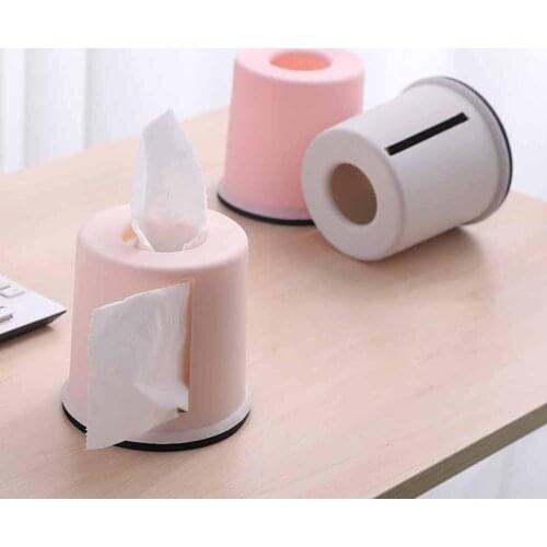 Plastic Roll Paper Towel Tissue Box Storage Case Car Desktop Napkins Holder