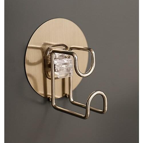 1Pc Space Saving Bathroom Storage Racks Hook Stainless Steel Household Sink Shelf Wall Mounted Bathroom Basin Storage Shelves