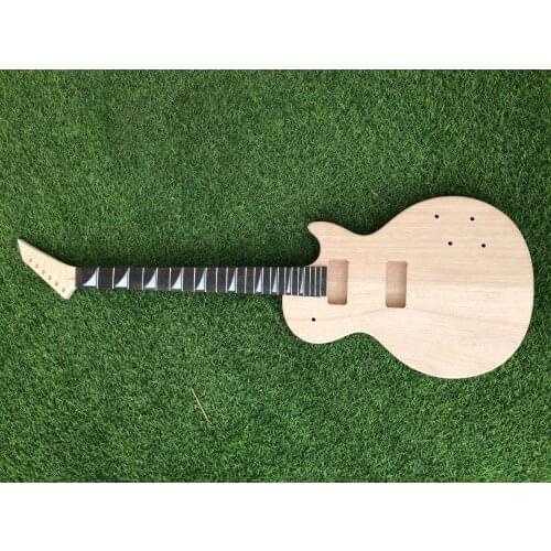 DIY GUITAR NECK Guitar Body Mahogany P90 JACK Replacement Unfinished Style Bolt ON