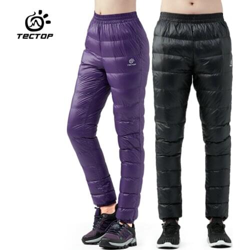 Winter Ultralight Duck Down Outwear Pants Unisex Super light Windproof Plus Size warm trousers Loose ski Hiking down pants