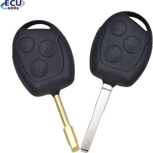 3 Buttons Replacement Car Key Shell Case Cover For Ford Mondeo Focus 2 3 Festiva Fiesta Transit Remote Key Blade