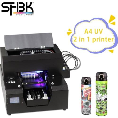 A3 UV 6-color inkjet printer customized pattern printing equipment for bottle/mobile phone case/gift box/lighter printing