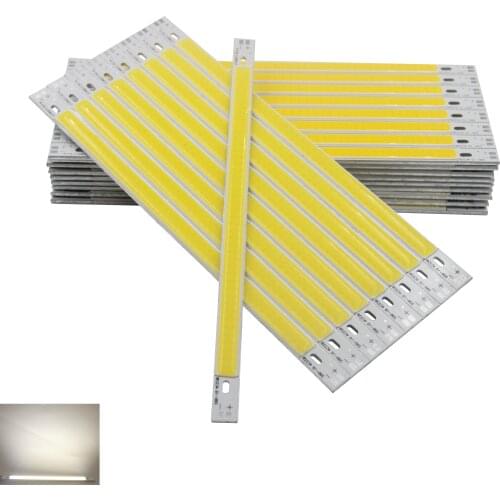 LED COB 20cm 7.87 inch 12v 10W Warm Nature White Blue Red Green Yellow for Car light DIY cob led Strip bar light bulb source