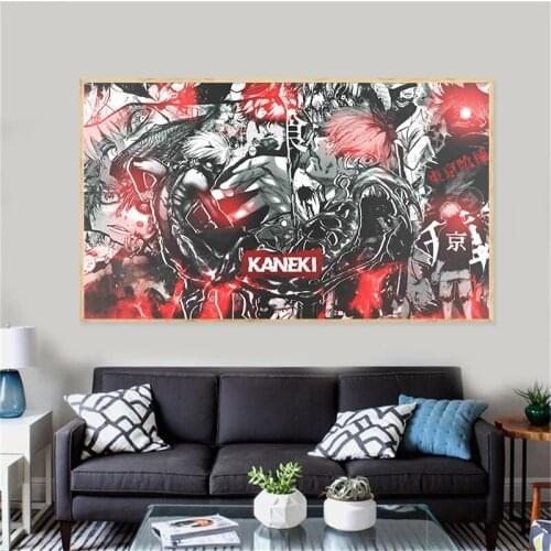 Tokyo Ghoul Colorful Anime Wall Scroll Decoration Poster Art Prints 50 x 70 cm,No Frame