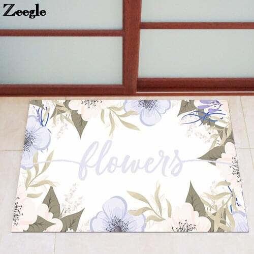 Waterproof Rubber Floor Mat Anti-Slip Entrance Door Mat Kitchen Bathroom Carpet Rug Bedroom Bedside Foot Mat Outdoor Doormat