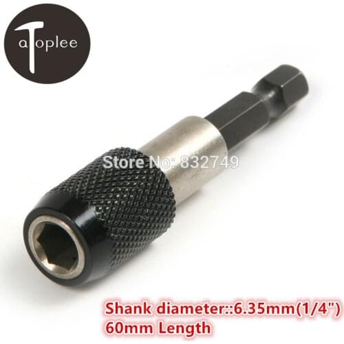 1PCS 1/4" 6.35mm Drive Shank Quick Change Bit Drill Chuck 60mm For Electric Drill Screwdriver Wind Batch Transfer Tools