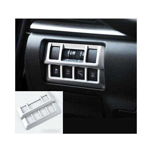 ABS Matte Head light Switch Button Cover Trim For Subaru XV Crosstrek 2018-2020